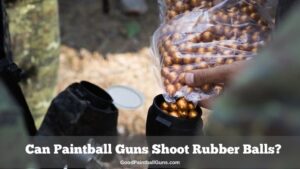 Can paintball guns shoot rubber balls